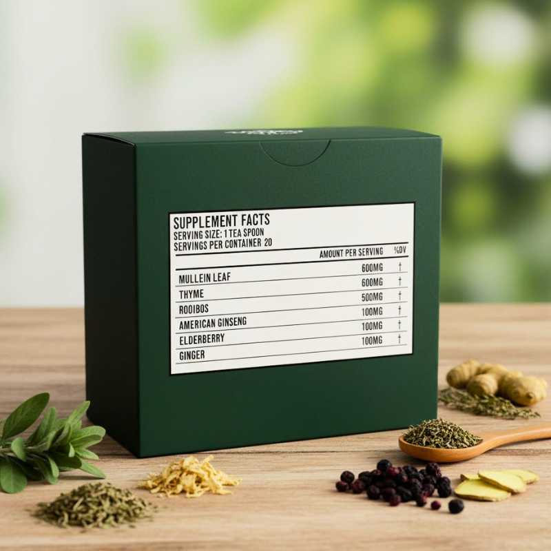Daily Lung Cleanse Detox Tea – Herbal Support for Mucus & Breathing
