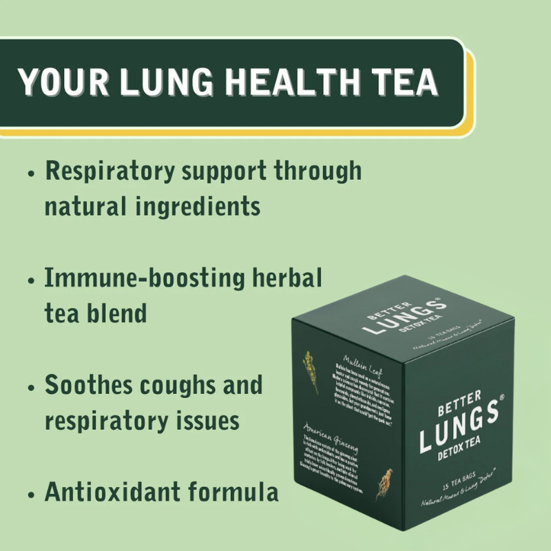 Daily Lung Cleanse Detox Tea – Herbal Support for Mucus & Breathing