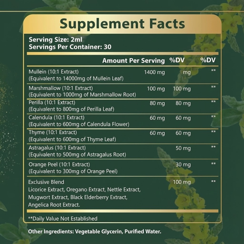 Mullein Lung Support Drops