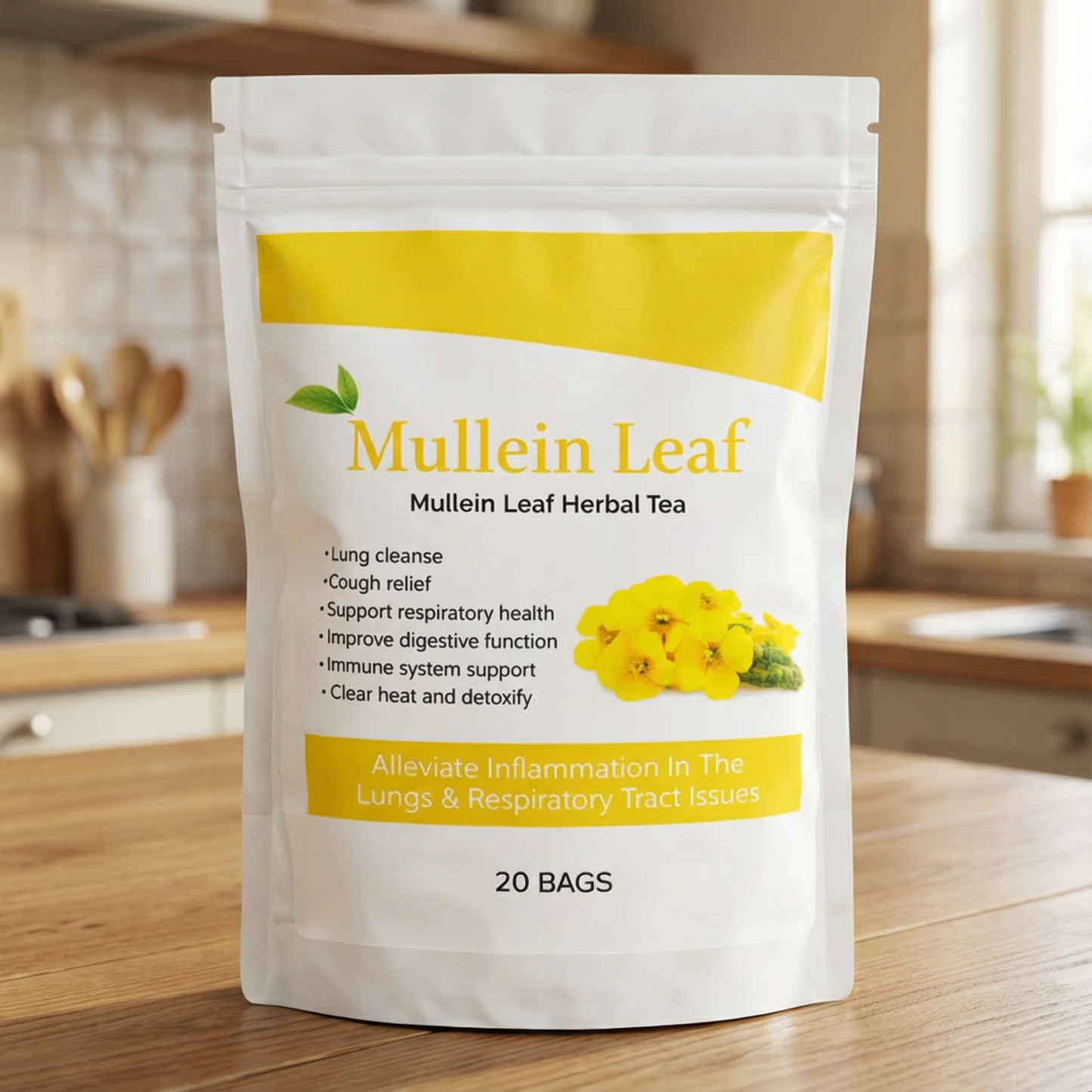 100% Mullein Leaf Herbal Tea (20 Bags)