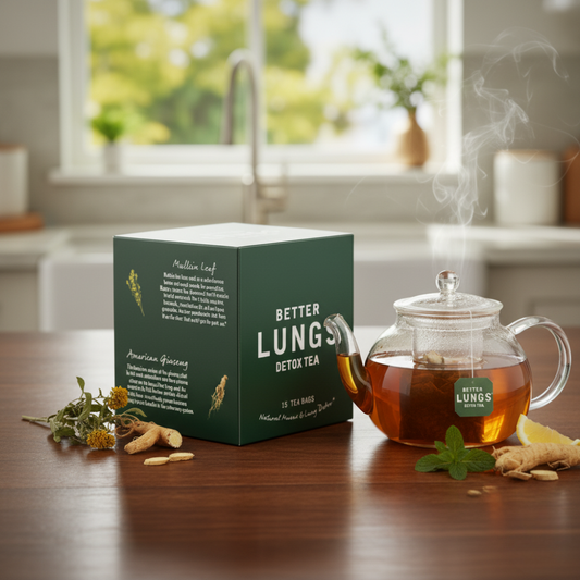 Daily Lung Cleanse Detox Tea – Herbal Support for Mucus & Breathing